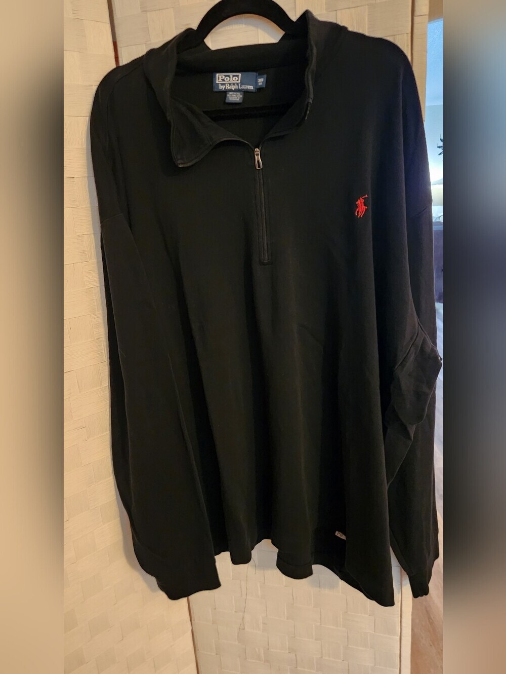 Polo Ralph Lauren Big Mens Qaurter Zip Sweatshirt Pullovet Sz 3XB